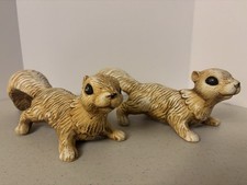 Duas estatuetas de esquilos marrons de cerâmica para decoração ou jardim colecionáveis fofas comprar usado  Enviando para Brazil