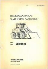 MANUAL DE PEÇAS PARA CARREGADEIRA DE RODAS VOLVO BM 4200 comprar usado  Enviando para Brazil