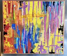Quadro astratto multicolore usato Quadro astratto multicolore usato  Villachiara