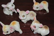 Lote Vintage Cerâmica Porcos Leitão com Flores Mini Estatuetas Ornamentos Japão comprar usado  Enviando para Brazil