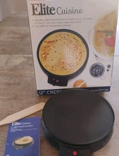 Máquina elétrica de crepe Elite Gourmet ECP-126 com espalhador.   Usado uma vez comprar usado  Enviando para Brazil