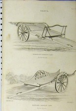 Original Antigo Estampa C1890 Robertson Carrinho de Colheita Hannam Inclinação Escocesa comprar usado  Enviando para Brazil