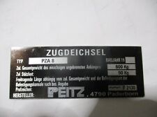Typenschild schild josef gebraucht kaufen  Goch