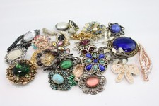 Vintage brooches glass for sale  LEEDS