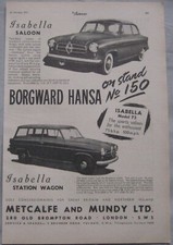 1955 borgward hansa for sale  DARWEN