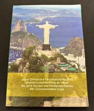 Conjunto comemorativo de moeda real bimetálica Brasil R$1 Olimpíadas Rio 2016 comprar usado  Enviando para Brazil