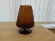 smoked glass vase for sale  STOKE-ON-TRENT