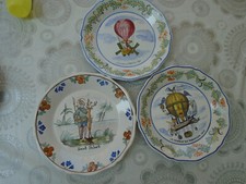 Assiettes faience décor d'occasion  Saint-Marcellin-en-Forez