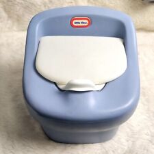 Cadeira de Treinamento Vintage Little Tikes Infantil Potty Azul Branco Plástico, usado comprar usado  Enviando para Brazil