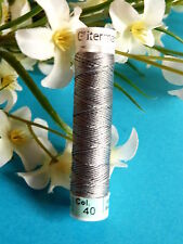 205B/ Linda Bobina de Fio de Seda Pura Gutermann Cinza N° 40, usado comprar usado  Enviando para Brazil