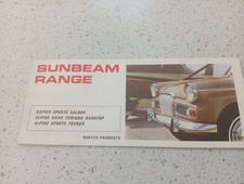 Sunbeam range brochure for sale  SHEFFIELD