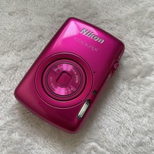 Nikon COOLPIX S01 różowy kompaktowy aparat cyfrowy 3x zoom optyczny używany z Japonii na sprzedaż  Wysyłka do Poland