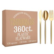 Gold plastic forks for sale  Brentwood