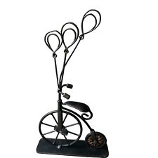 Suporte para foto vintage Pier One 1 roda alta bicicleta arte metal preto 10,5" x 5,5" comprar usado  Enviando para Brazil