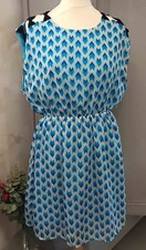 Robe bleu turquoise d'occasion  Vic-Fezensac