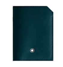 NOVO! Mini carteira Montblanc Meisterstuck 4cc - Couro VERDE PISCINA - US$ 360 comprar usado  Enviando para Brazil