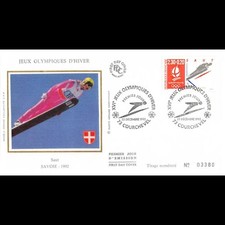 Fdc soie albertville d'occasion  Crécy-la-Chapelle