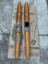 Vtg wooden waterskis for sale  Woodbury