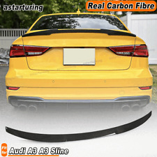 Ajuste para Audi A3 Sline S3 Sedan 2014-19 CARBONO REAL porta-malas traseiro spoiler bota asa  comprar usado  Enviando para Brazil
