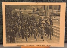 Cartolina mussolini inaugura usato  Siena