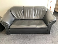 black 2 seats sofa for sale  LONDON