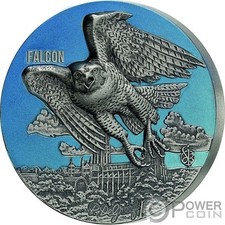 FALCON Urban Hunters Falco 3 Oz Moneta Argento 1500 Franchi Benin 2022 comprar usado  Enviando para Brazil