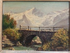Tableau ancien montagne d'occasion  Privas