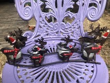 Metal reindeer tea for sale  LONDON