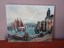 Tableau huile toile d'occasion  France