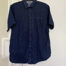 Camisa masculina American Rag manga curta listrada de dentro para fora bolinhas , usado comprar usado  Enviando para Brazil
