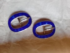 Antique blue guilloche for sale  FROME