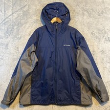 Usado, Jaqueta Columbia Windbreaker Masculina 2XL Embalável Leve Azul Zíper Completo Com Capuz comprar usado  Enviando para Brazil