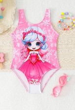 Mädchen badeanzug pink gebraucht kaufen  Meckenbeuren