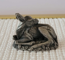 Vintage pewter fawn for sale  Niles