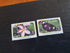 COOK ISLANDS 2011 SG 1633-1634 FLOR E BORBOLETA SEM MARCA DE CHARNEIRA comprar usado  Enviando para Brazil
