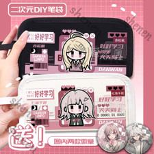 Danganronpa Anime Artykuły papiernicze Piórnik Torba na długopis Szkoła Cospaly Kreskówka Prezent na sprzedaż  Wysyłka do Poland