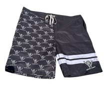 Shorts de surf Shred Till You're Dead preto cinza skatista prancha de natação tamanho 38 comprar usado  Enviando para Brazil