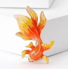 Enamel orange goldfish for sale  LONDON