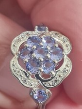 Silver tanzanite ring for sale  BIRMINGHAM