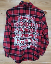 Camisa masculina Harry Potter Grifinória xadrez flanela botão tamanho médio digna de bolo comprar usado  Enviando para Brazil