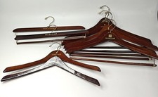 Lote 9 Vintage Nordstrom Cabides de Madeira Escura Terno Jaqueta Casaco Esportivo Blazer Calças, usado comprar usado Lote 9 Vintage Nordstrom Cabides de Madeira Escura Terno Jaqueta Casaco Esportivo Blazer Calças, usado comprar usado  Enviando para Brazil