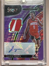 Camiseta 2021-22 Panini Select-Rookie Auto Jalen Verde #RJ-JGR- 10/10 Roxa Neon comprar usado  Enviando para Brazil