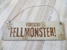 Interluxe holzschild fellmonst gebraucht kaufen  Halle