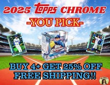 2025 Topps Cromo Béisbol Tú eliges COMPLETA TU CONJUNTO Tarjetas 1-150 🔥Compra 4+= 25% segunda mano  Embacar hacia Mexico