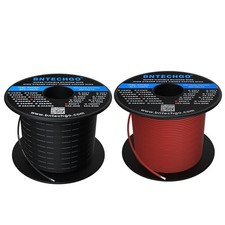 awg black red 18 wire for sale  Ashford
