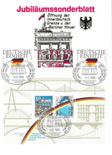 Brd jubiläumssonderblatt 1990 gebraucht kaufen  Meckenheim