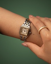 Relógio feminino Cartier Panthère SM 18k YG/SS 1 fileira - 166921 comprar usado  Enviando para Brazil