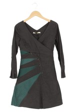 Skunkfunk wickelkleid schwarz gebraucht kaufen  Deutschland