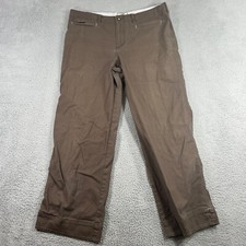 Calça casual Horny Toad feminina 8 marrom chocolate bainha dividida comprar usado  Enviando para Brazil