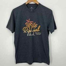 Camiseta masculina Rip Curl tamanho S cinza praia busca tribo manga curta gola redonda comprar usado  Enviando para Brazil